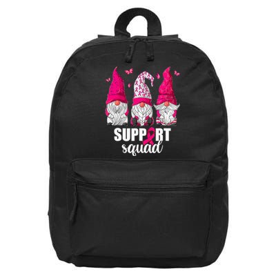 Breast Cancer Awareness For Gnomes Support Squad 16 in Basic Backpack