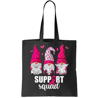 Breast Cancer Awareness For Gnomes Support Squad Tote Bag