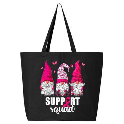 Breast Cancer Awareness For Gnomes Support Squad 25L Jumbo Tote