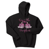 Breast Cancer Awareness Save Your Pumpkins Shirts Halloween Kids Hoodie