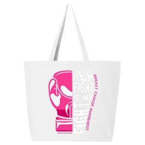 Breast Cancer Awareness Her Fight Is My Fight Boxing Glove Gift 25L Jumbo Tote