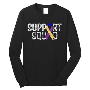 Bladder Cancer Awareness Support Squad Long Sleeve Shirt