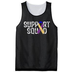 Bladder Cancer Awareness Support Squad Mesh Reversible Basketball Jersey Tank