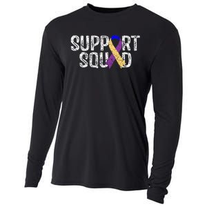 Bladder Cancer Awareness Support Squad Cooling Performance Long Sleeve Crew