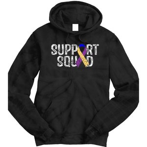 Bladder Cancer Awareness Support Squad Tie Dye Hoodie