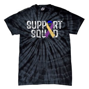 Bladder Cancer Awareness Support Squad Tie-Dye T-Shirt