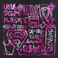 Breast Cancer Awareness Superhero Quotes Trucker Hat