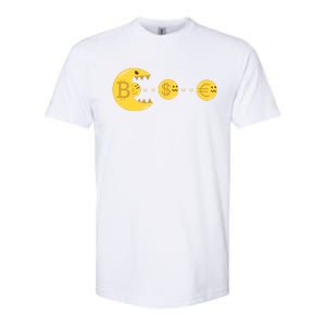 Bitcoin Chases And Eats The Dollar Euro For Crypto Fans Softstyle® CVC T-Shirt