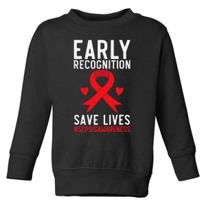 Blood Cancer Awareness Leukemia Lymphoma Myeloma Red Ribbon Gift Toddler Sweatshirt