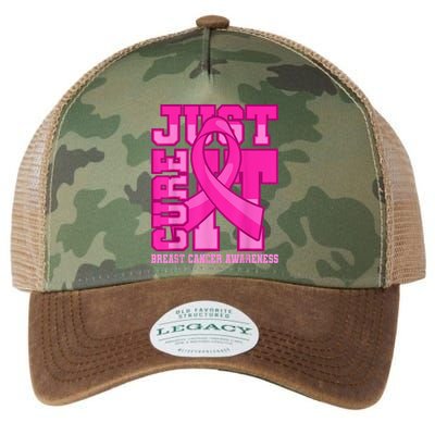 Breast Cancer Awareness Just Cure It Legacy Tie Dye Trucker Hat