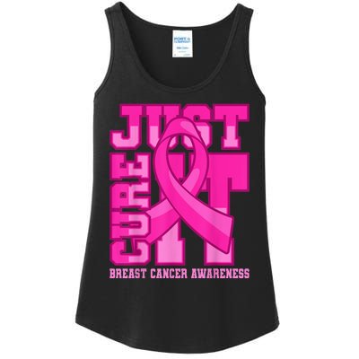 Breast Cancer Awareness Just Cure It Ladies Essential Tank