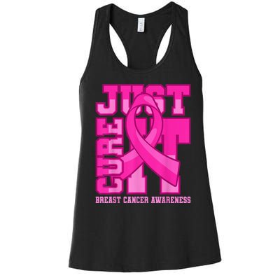 Breast Cancer Awareness Just Cure It Women's Racerback Tank