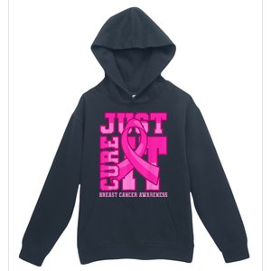 Breast Cancer Awareness Just Cure It Urban Pullover Hoodie