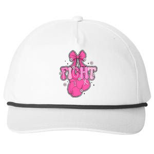 Breast Cancer Awareness Boxing Glove Snapback Five-Panel Rope Hat