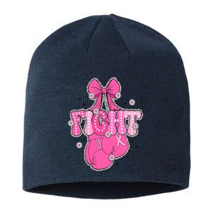 Breast Cancer Awareness Boxing Glove Sustainable Beanie