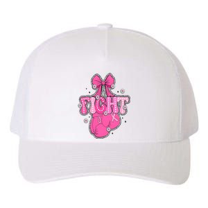 Breast Cancer Awareness Boxing Glove Yupoong Adult 5-Panel Trucker Hat