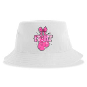 Breast Cancer Awareness Boxing Glove Sustainable Bucket Hat