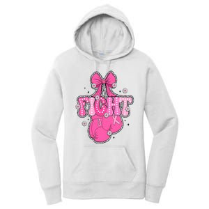 Breast Cancer Awareness Boxing Glove Women's Pullover Hoodie