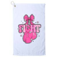 Breast Cancer Awareness Boxing Glove Platinum Collection Golf Towel