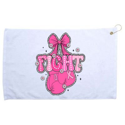 Breast Cancer Awareness Boxing Glove Grommeted Golf Towel