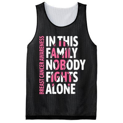 Breast Cancer Awareness Family Support Squad Breast Cancer Mesh Reversible Basketball Jersey Tank