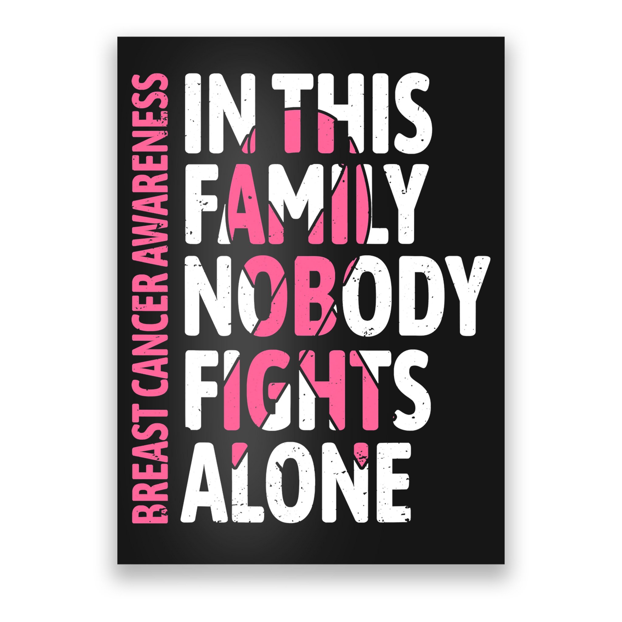 Breast Cancer Awareness Family Support Squad Breast Cancer Poster