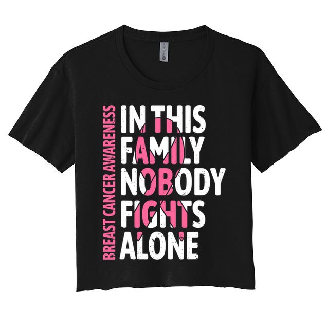 Breast Cancer Awareness Family Support Squad Breast Cancer Crop Top