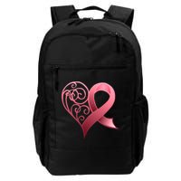 Breast Cancer Awareness Ribbon Heart Pattern Backpack