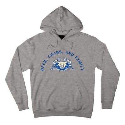 Beer Crabs And Family Tall Hoodie