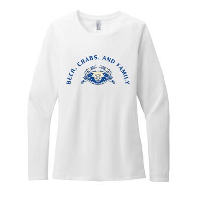 Beer Crabs And Family Womens CVC Long Sleeve Shirt