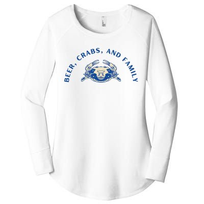 Beer Crabs And Family Women's Perfect Tri Tunic Long Sleeve Shirt