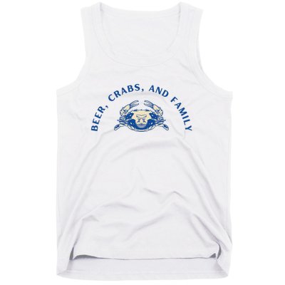 Beer Crabs And Family Tank Top