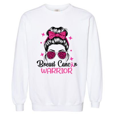 Breast Cancer Awareness Warrior Garment-Dyed Sweatshirt