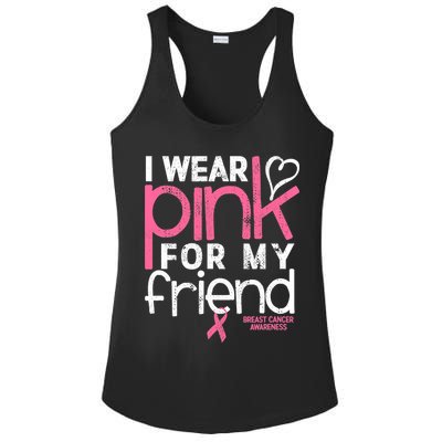 Breast Cancer Awareness Wear Pink Friend Breast Cancer Ladies PosiCharge Competitor Racerback Tank