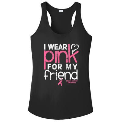 Breast Cancer Awareness Wear Pink Friend Breast Cancer Ladies PosiCharge Competitor Racerback Tank