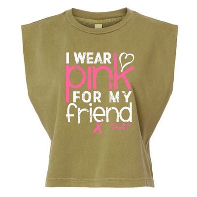 Breast Cancer Awareness Wear Pink Friend Breast Cancer Garment-Dyed Women's Muscle Tee