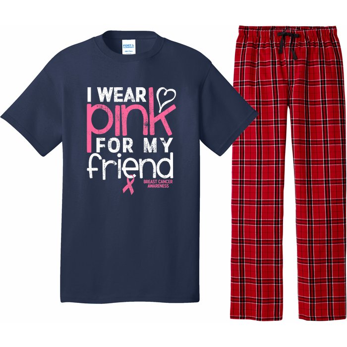 Breast Cancer Awareness Wear Pink Friend Breast Cancer Pajama Set