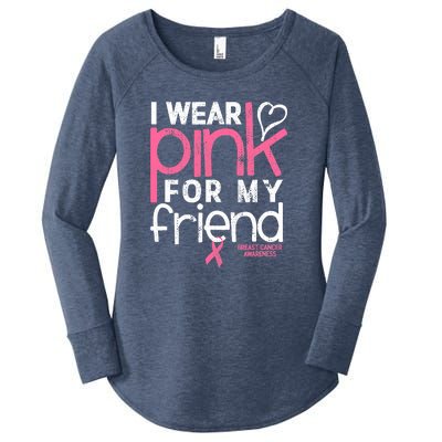 Breast Cancer Awareness Wear Pink Friend Breast Cancer Women's Perfect Tri Tunic Long Sleeve Shirt