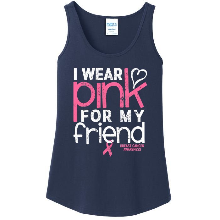 Breast Cancer Awareness Wear Pink Friend Breast Cancer Ladies Essential Tank