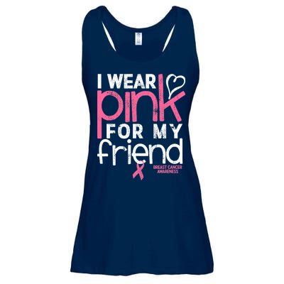 Breast Cancer Awareness Wear Pink Friend Breast Cancer Ladies Essential Flowy Tank