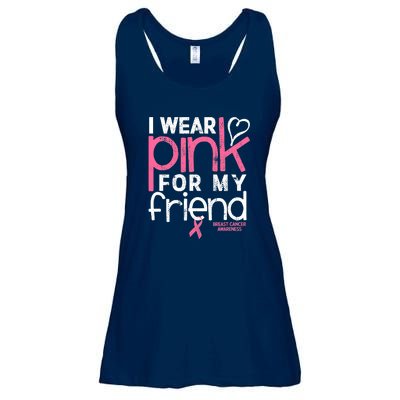 Breast Cancer Awareness Wear Pink Friend Breast Cancer Ladies Essential Flowy Tank