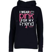 Breast Cancer Awareness Wear Pink Friend Breast Cancer Womens Funnel Neck Pullover Hood