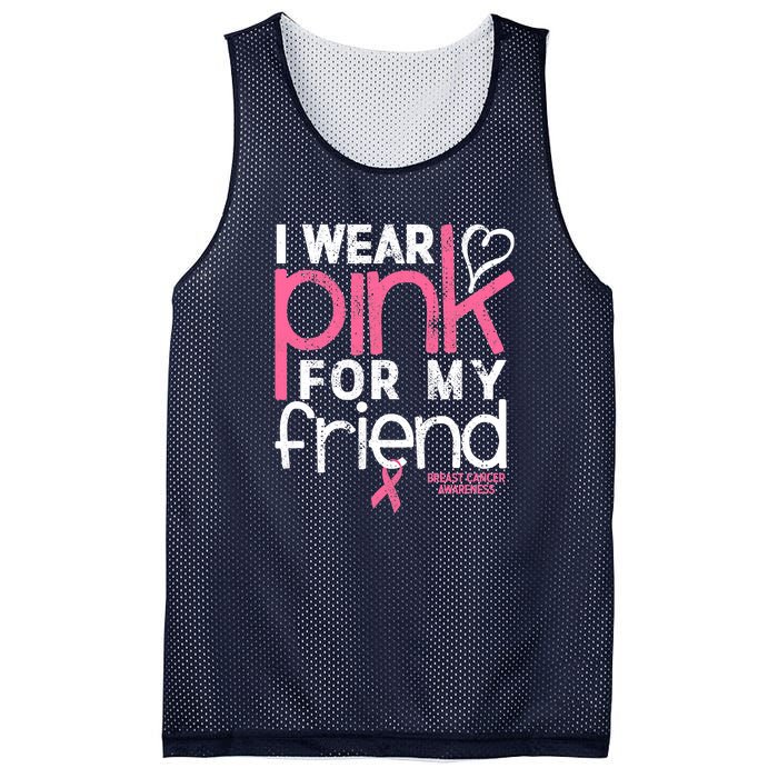 Breast Cancer Awareness Wear Pink Friend Breast Cancer Mesh Reversible Basketball Jersey Tank