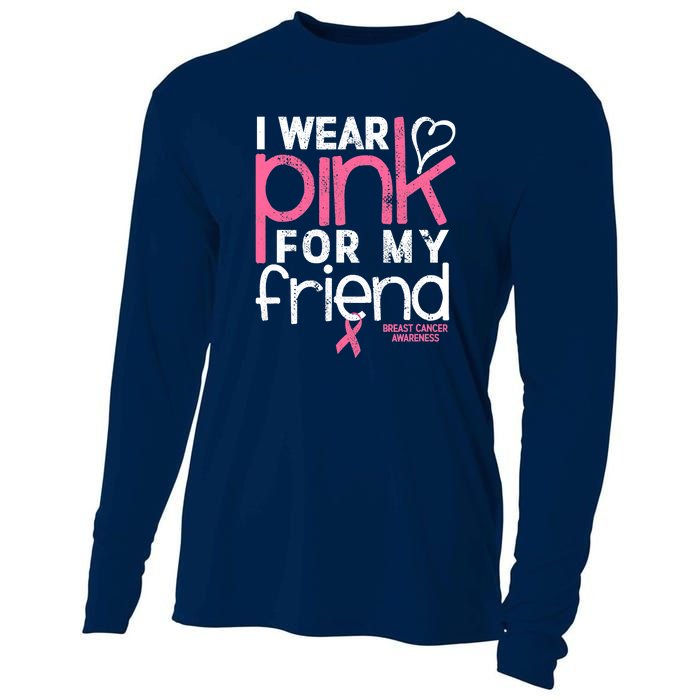 Breast Cancer Awareness Wear Pink Friend Breast Cancer Cooling Performance Long Sleeve Crew