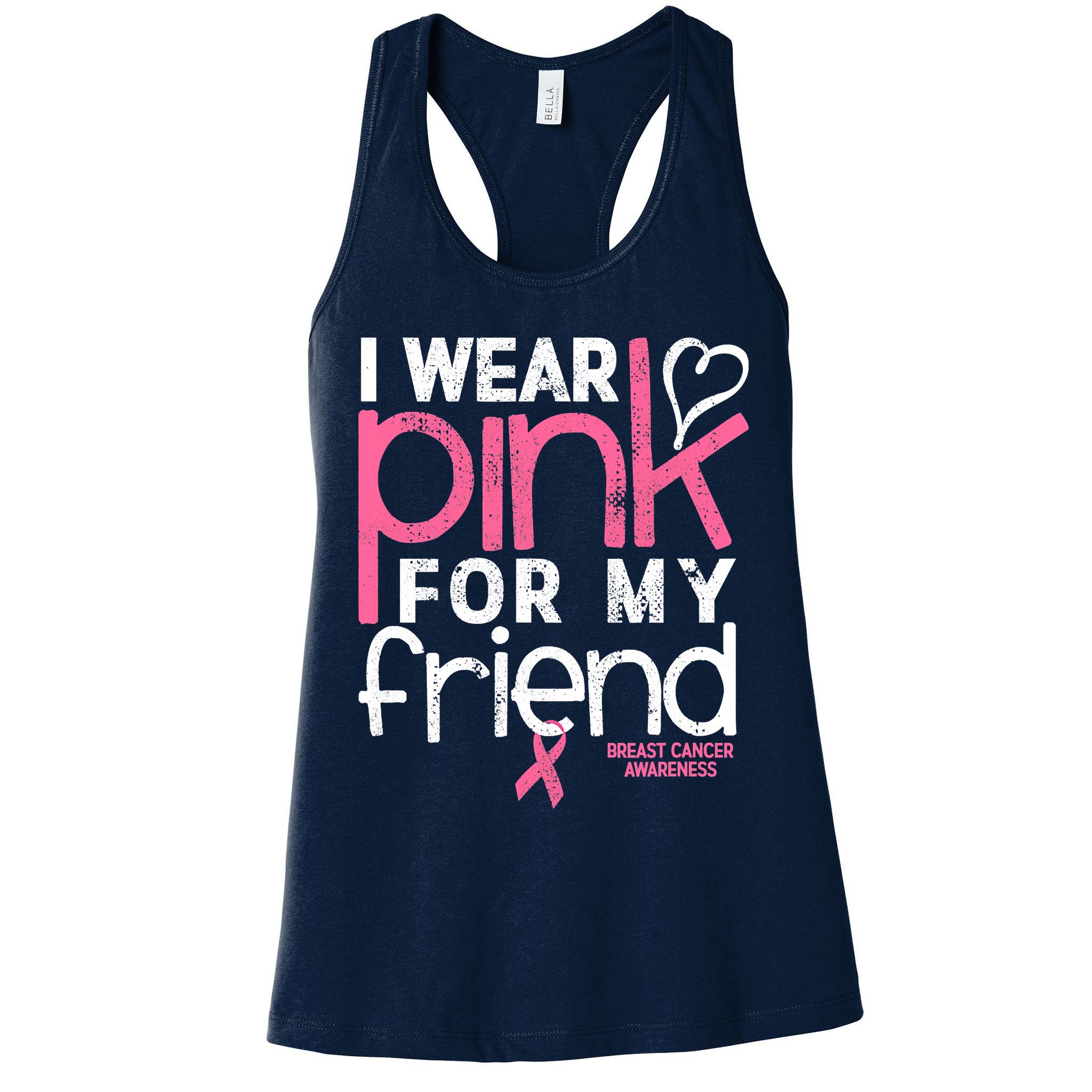 Breast Cancer Awareness Wear Pink Friend Breast Cancer Womens Tank Top
