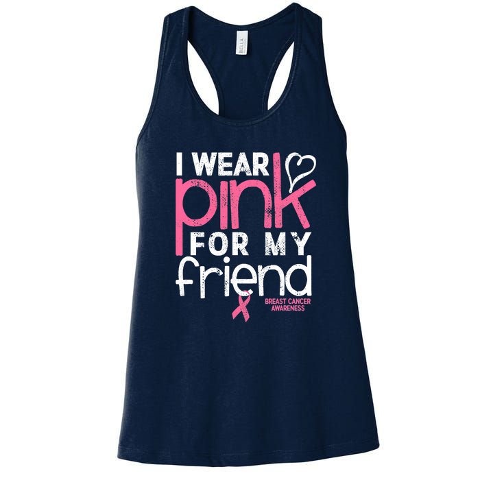 Breast Cancer Awareness Wear Pink Friend Breast Cancer Women's Racerback Tank