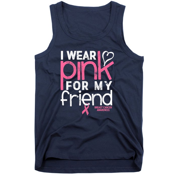 Breast Cancer Awareness Wear Pink Friend Breast Cancer Tank Top