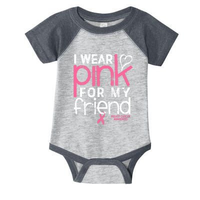 Breast Cancer Awareness Wear Pink Friend Breast Cancer Infant Baby Jersey Bodysuit