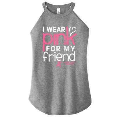 Breast Cancer Awareness Wear Pink Friend Breast Cancer Women's Perfect Tri Rocker Tank