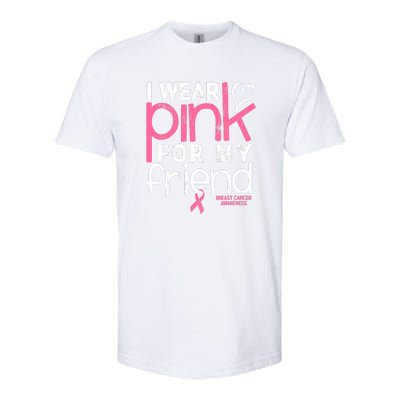 Breast Cancer Awareness Wear Pink Friend Breast Cancer Softstyle CVC T-Shirt